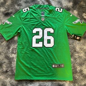 Philadelphia Eagles Saquon Barkley Kelly Green Jersey Size Small